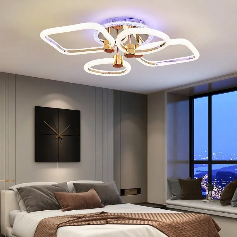 Lustra Led Cu Telecomanda, Elit's, Opal E, 126 w Intensitate Reglabila, RGB