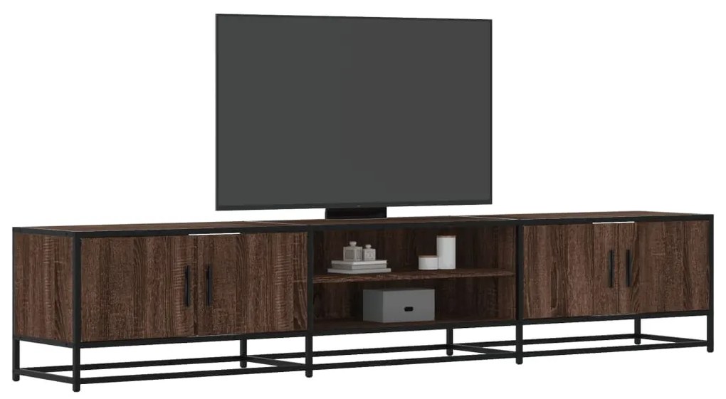 vidaXL Comodă TV, stejar maro, 210x35x41 cm, lemn prelucrat