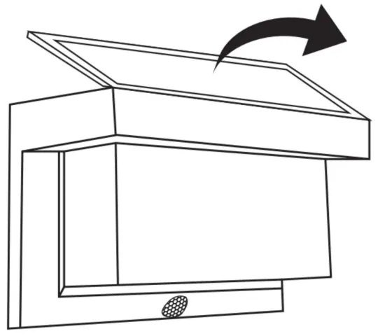 LED lampă solară de perete cu senzor TONY LED/3,7V 1800 mAh IP44