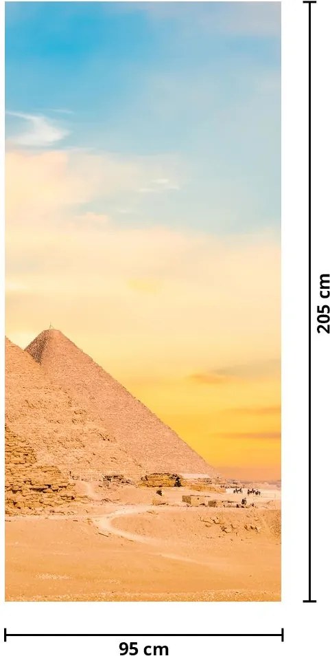 Fototapet pentru ușă - Piramide din Egipt (95x205cm)