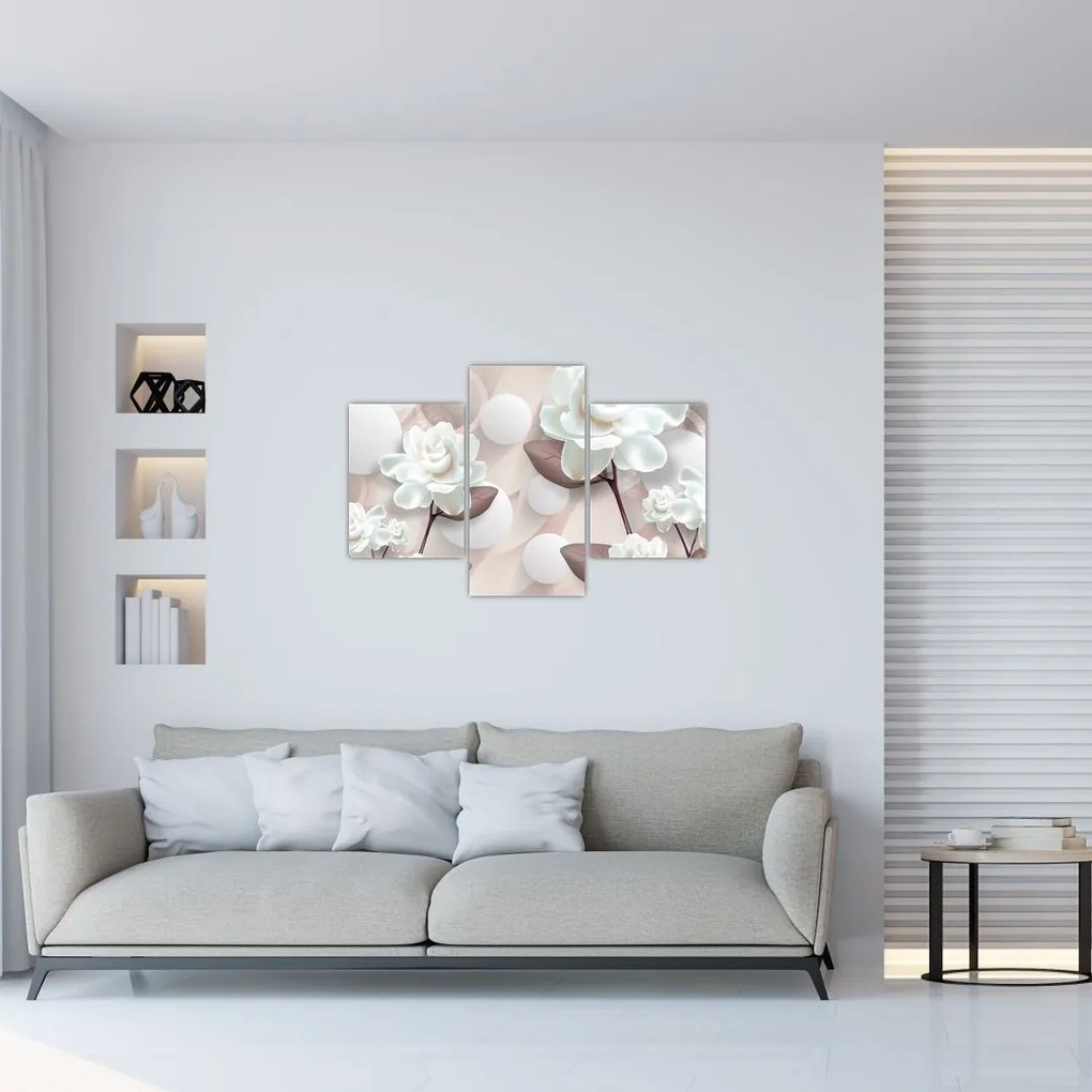 Tablou - Flori de trandafir (90x60 cm)