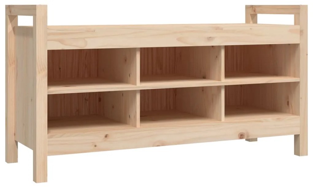 821789 vidaXL Bancă de hol, 110x40x60 cm, lemn masiv de pin