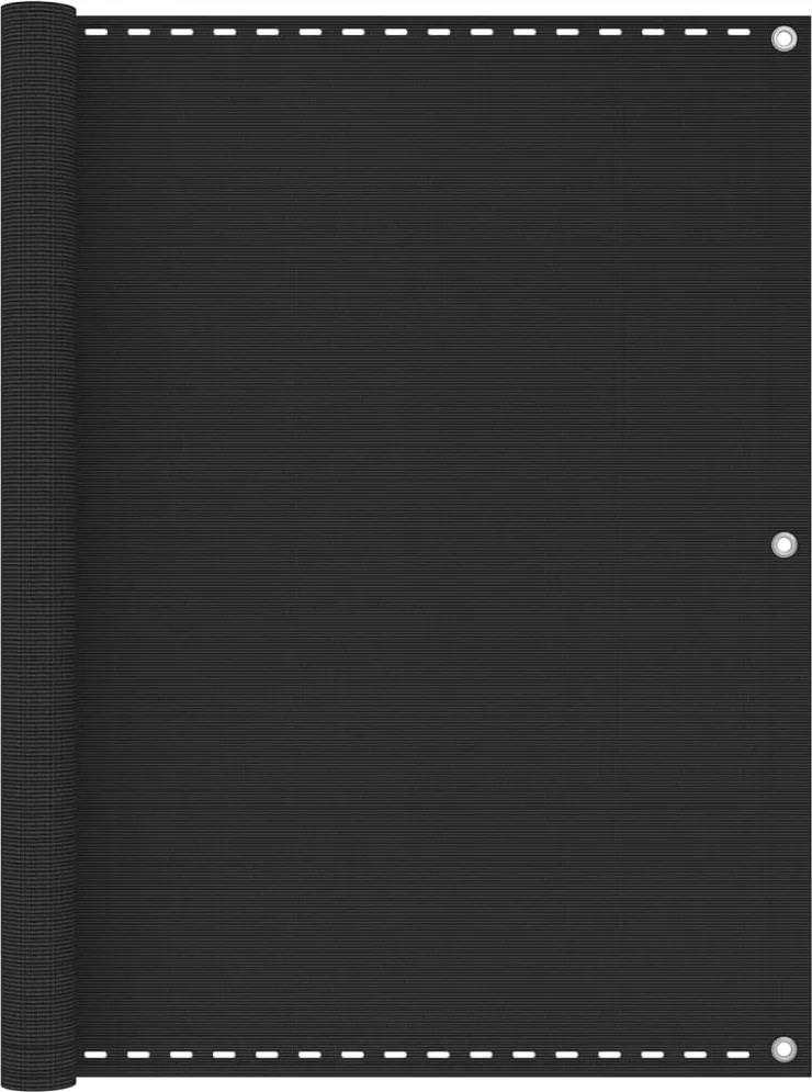 vidaXL Paravan de balcon, antracit, 120x300 cm, HDPE