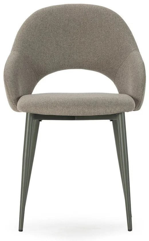 Scaune de dining verzi 2 buc. tapițate Lia – Marckeric