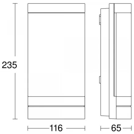 Steinel 067212 - Lampa LED exterioară cu senzor L 271 SC LED/6,6W/230V IP44