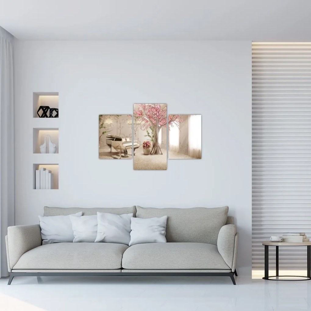 Tablou - Interior de vis cu pian (90x60 cm)