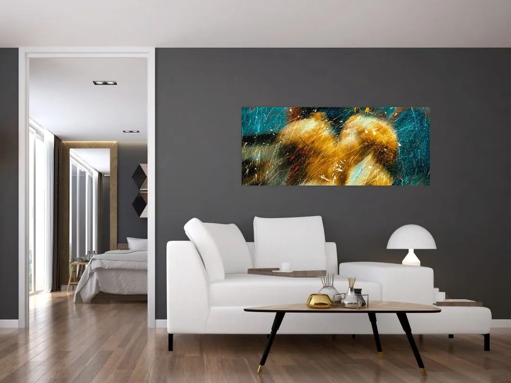 Tablou - Îngerii sărutăndu-se (120x50 cm)