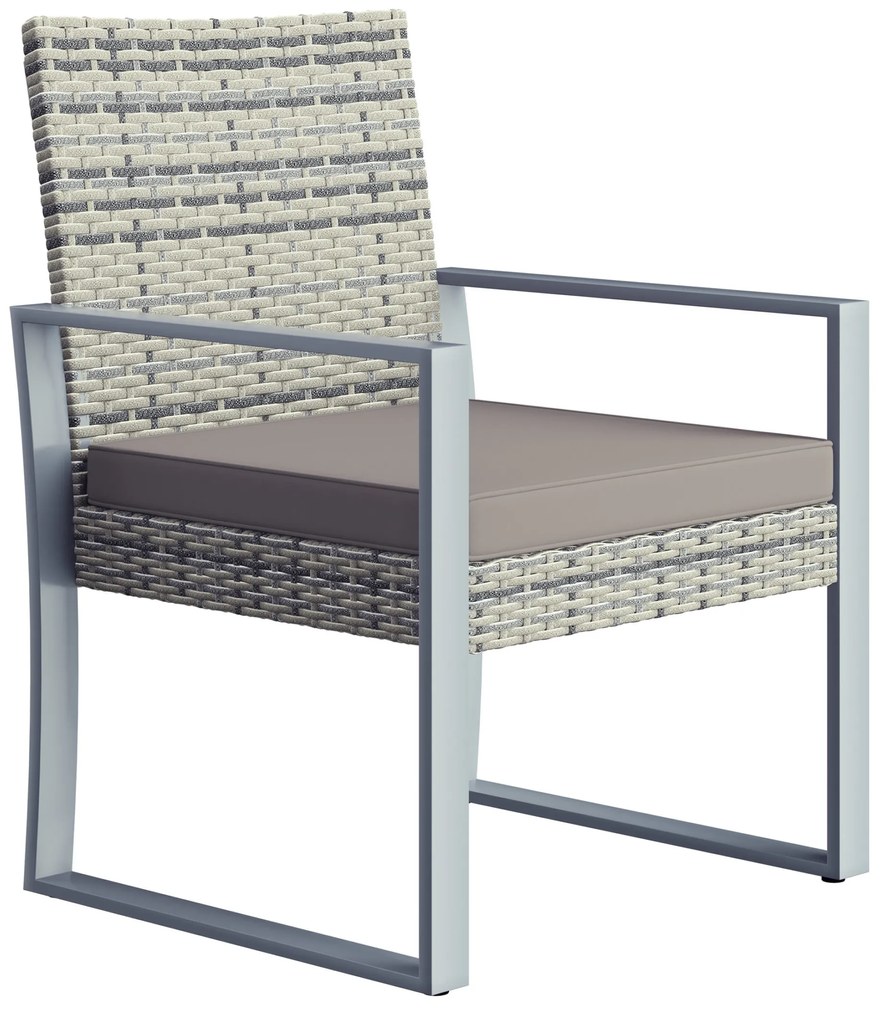 Deuba Set balcon rattan 1+2 - gri