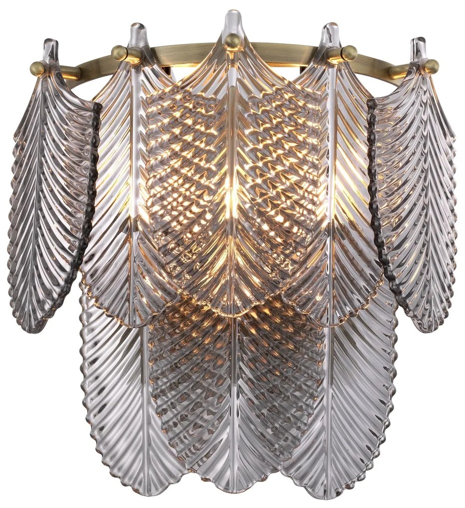 Aplica de perete eleganta design LUX Verbier, sticla fumurie 114424 HZ