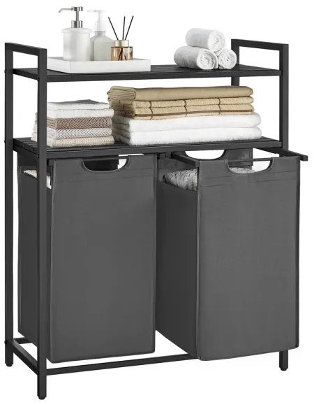 Coș pentru rufe REX gri