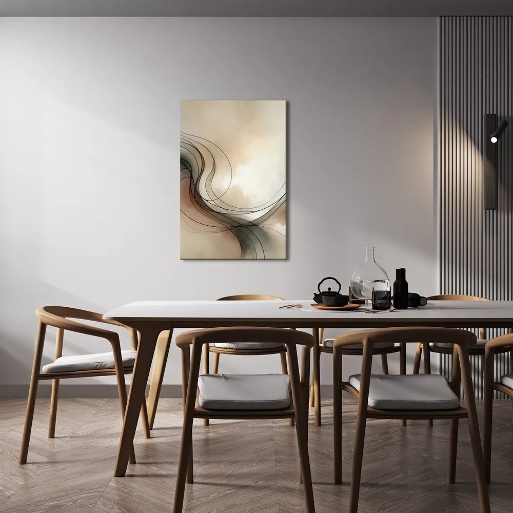 Tablou linii elegante printre nori