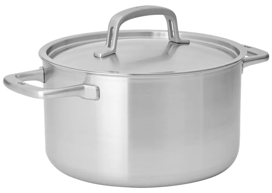 Cratiță cu capac din oțel inoxidabil 5,5 l adecvată pentru plita cu inducție Lucca 3.0 – FABINI