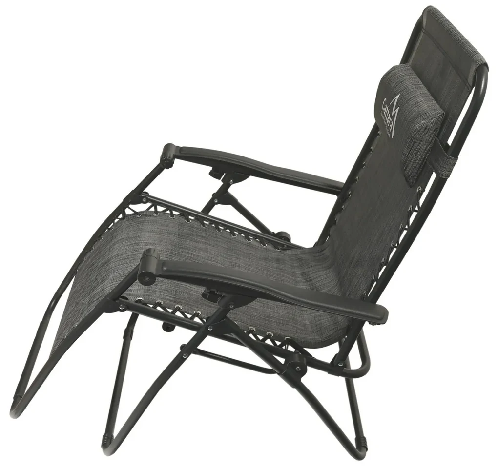 Cattara 13520 Șezlong pliabil Alicante, antracit,150 x 66 cm