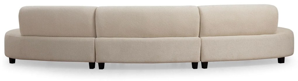 Coltar Pars Cream Semi Rotund , Crem, 390 x 70 x 100 cm