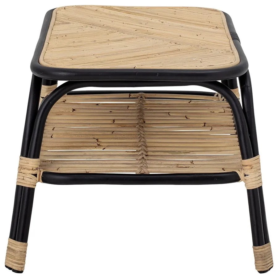 Măsuță de cafea neagră-în culoare naturală 79x54 cm Loue - Bloomingville