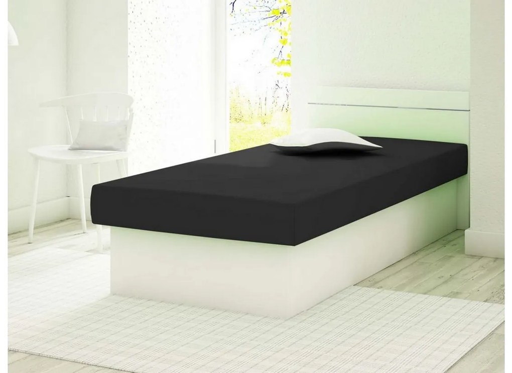 Supermobel Canapea BERTA, 190x80x38, suedine 24/alb