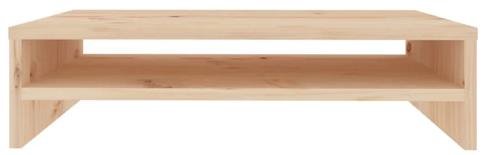 Stand pentru monitor, 50x24x13 cm, lemn masiv de pin 1, Maro