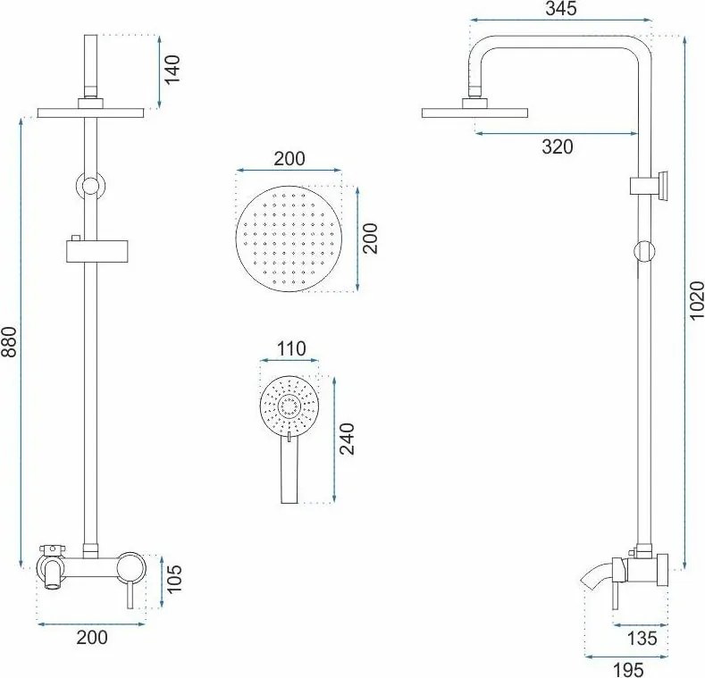 Set dus Rea Luis cupru periat