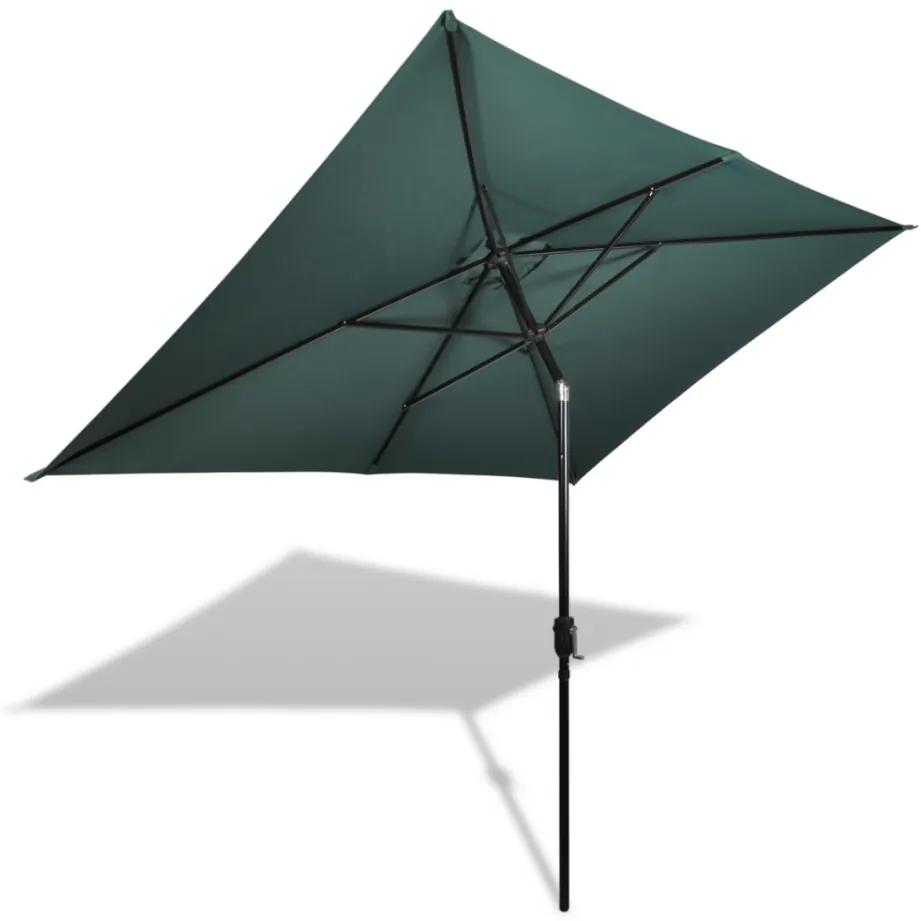 Umbrela de soare dreptunghiulara 200 x 300 cm, Verde