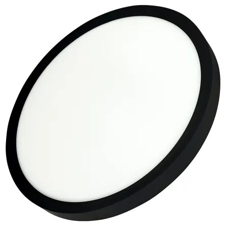 Lampă LED de tavan 24W/230V, 3000/4000/6500K, Ø 30 cm, neagră