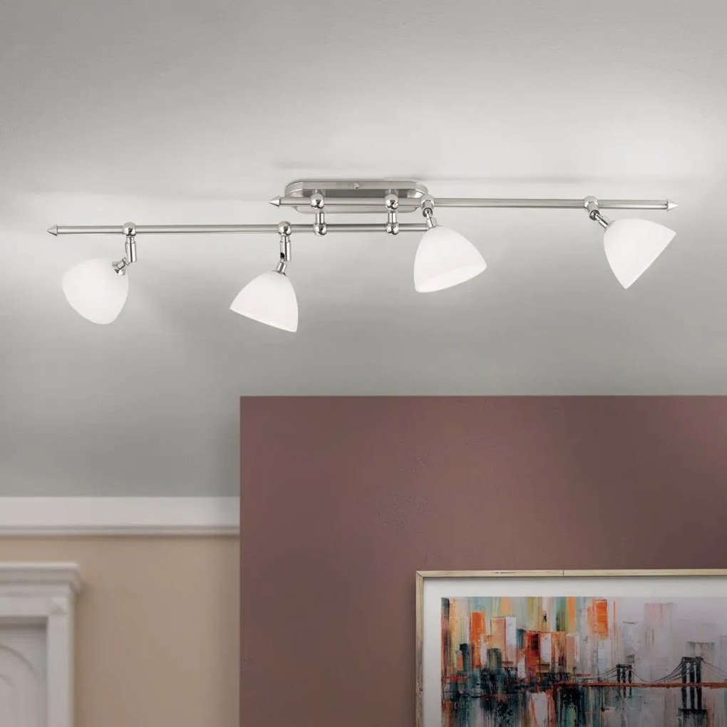 Plafoniera design modern OPALDESIGN 4L, satin