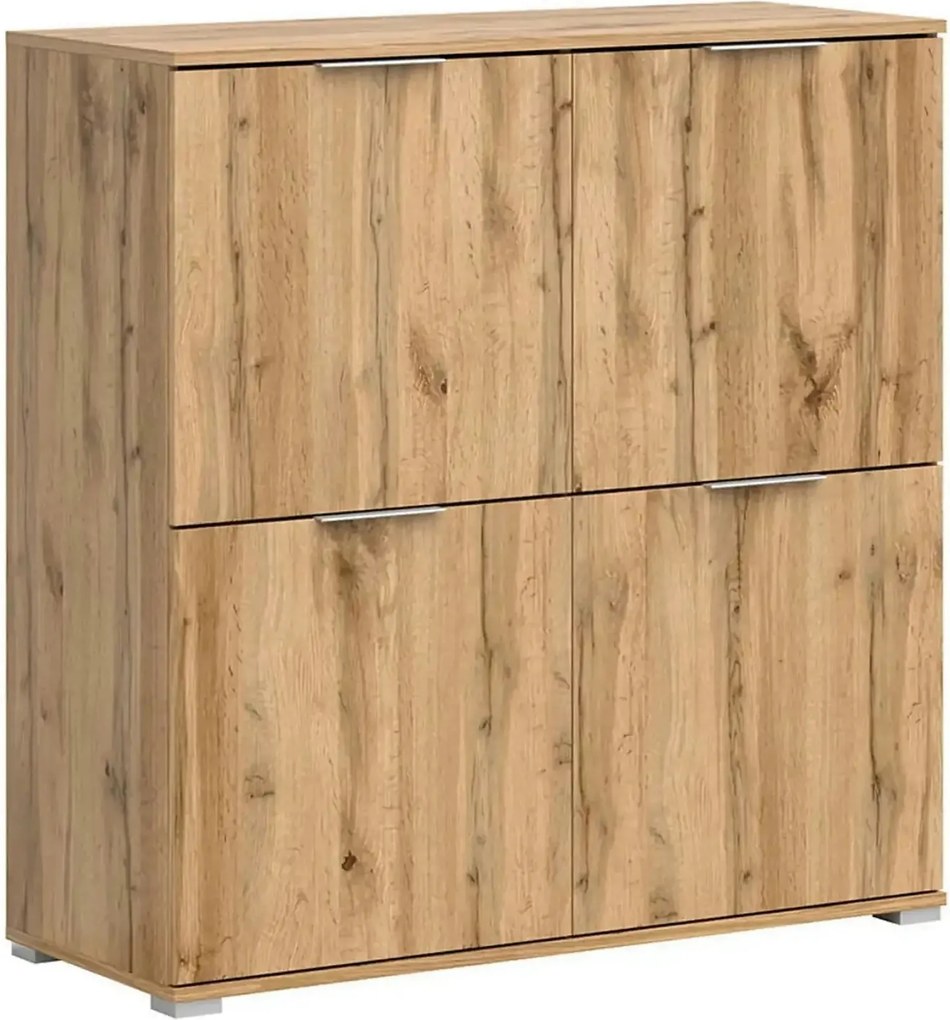 Comoda ZELE, stejar wotan, PAL laminat, 104x41x106 cm