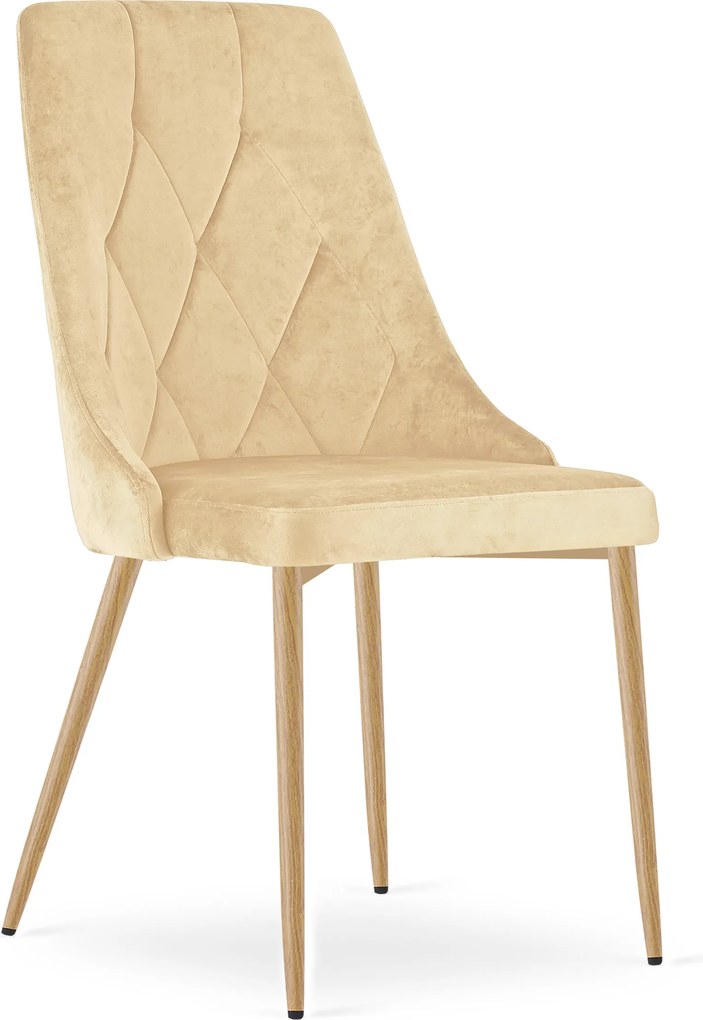 Scaun de dining IMOLA VELVET, bej