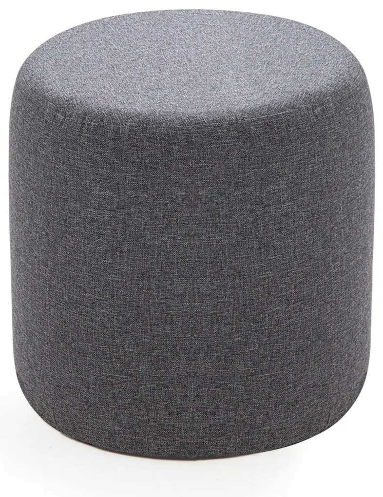 Silindir Taburet Pouf Antracit