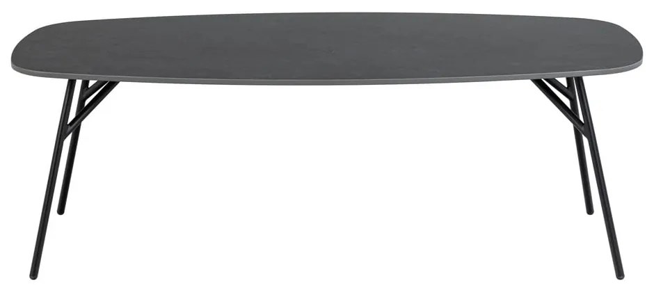 Măsuță de cafea neagră cu blat ceramic 60x120 cm Caracas – Actona