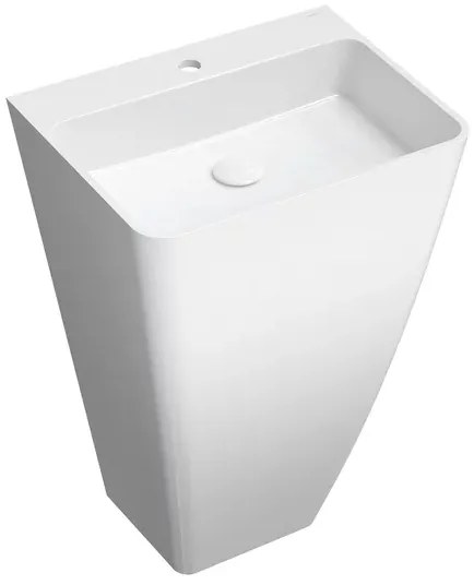 Lavoar freestanding Omnires Parma M+ dreptunghiular alb 55 cm