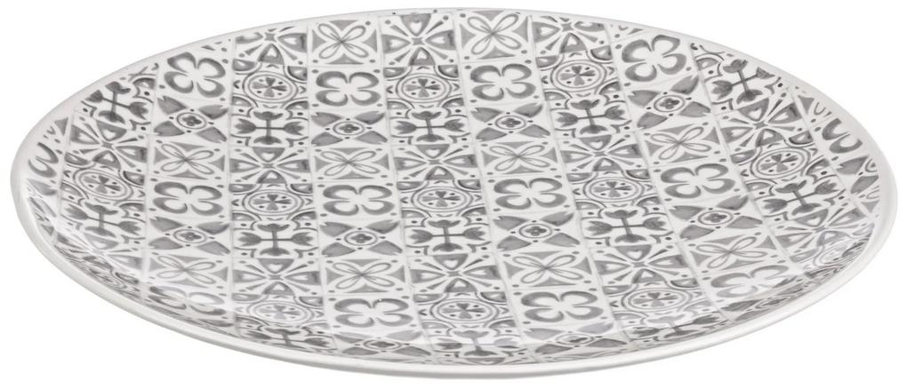 Platou decorativ Ceramica  Grey Grey. Ø40x4.5 cm