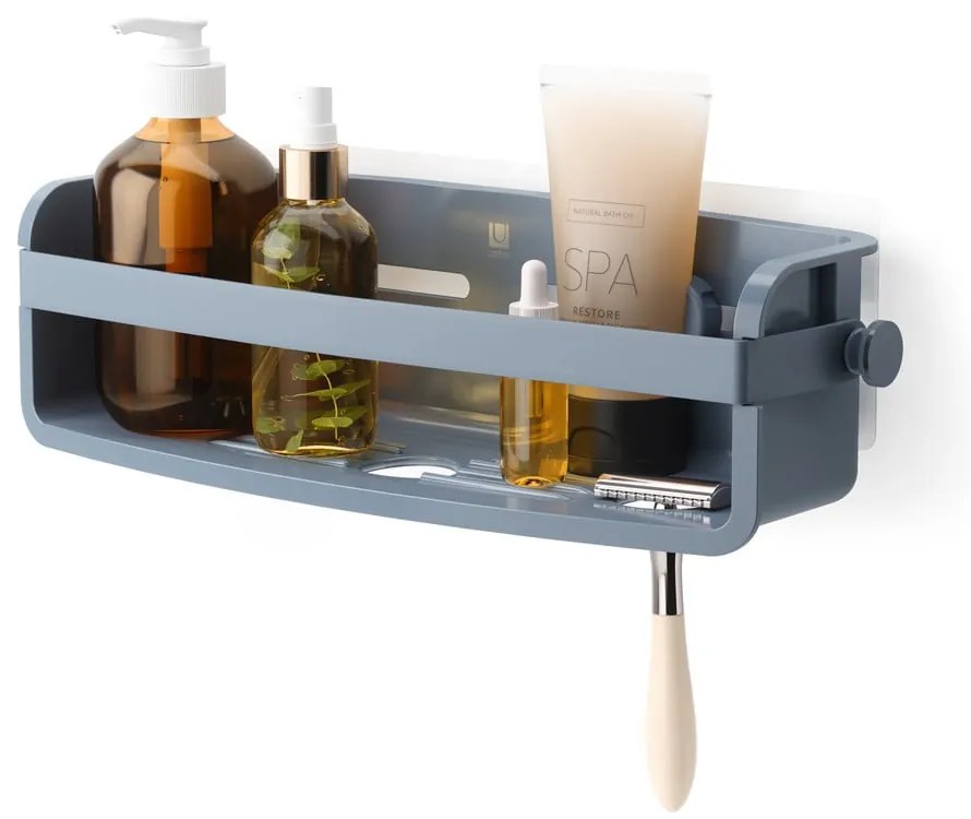 Raft pentru baie albastru autoadeziv din plastic reciclat Flex – Umbra