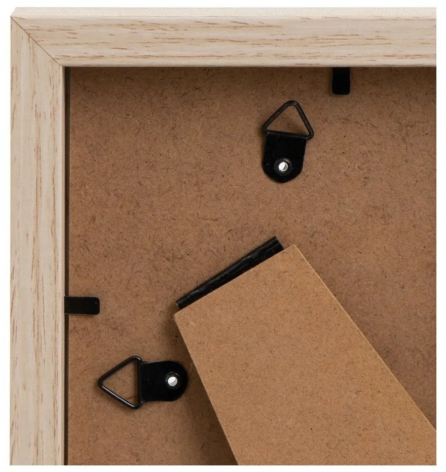 Ramă foto în culoare naturală cu picior de susținere, de agățat 12,5x17,5 cm Sencillo – Casa Selección