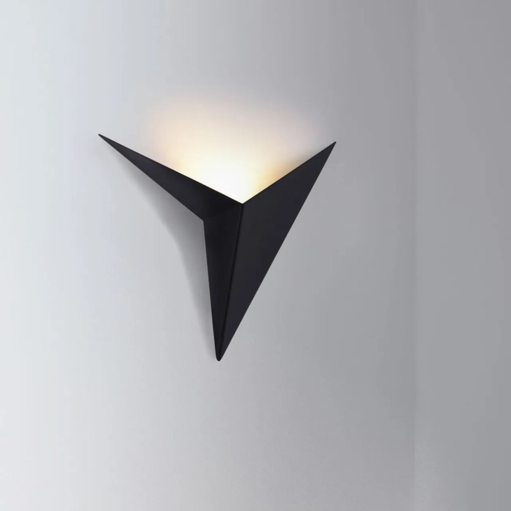 Aplica de perete LED design decorativ ambiental Trame negru