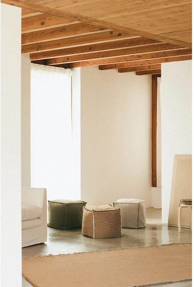 Fotoliu bean bag crem Handloom – Lorena Canals