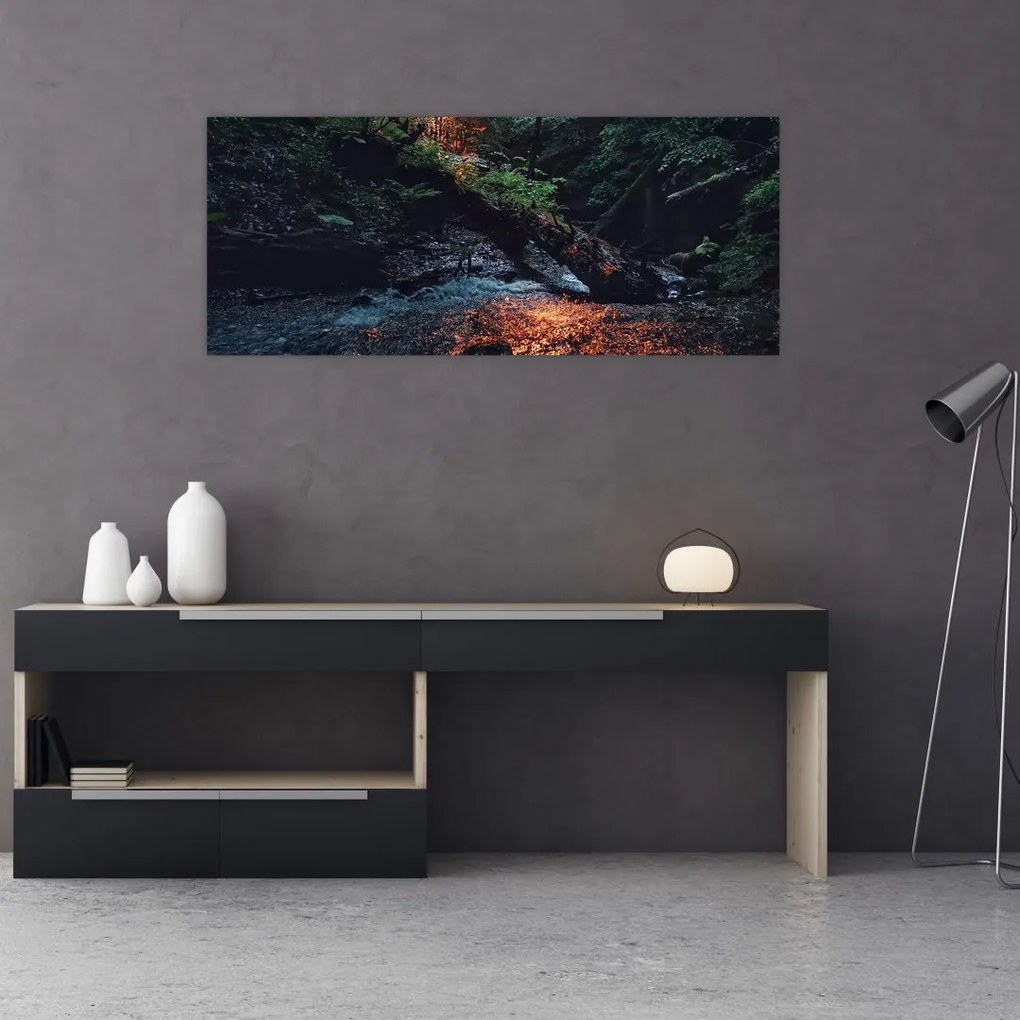 Tablou cu râu montan (120x50 cm)