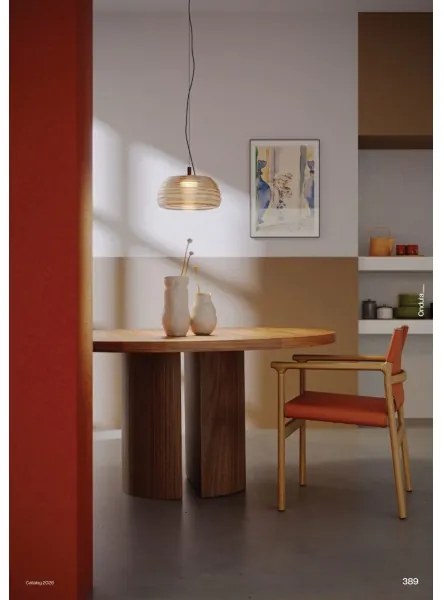 Redo 01-4542 - Lustră LED dimerizabilă pe cablu ONDULA, 16W/230V, bej/fumuriu