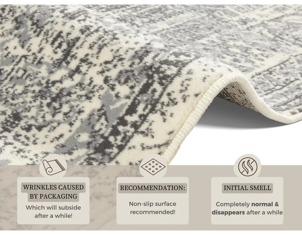 Covor Hanse Home Celebration Plume, 120x170 cm, gri-crem