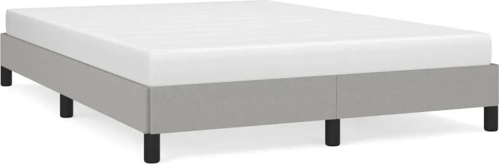 vidaXL Cadru de pat fără saltea, gri deschis, 140x200 cm, textil