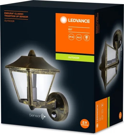 Ledvance - Aplică perete exterior cu senzor ENDURA 1xE27/60W/230V IP44