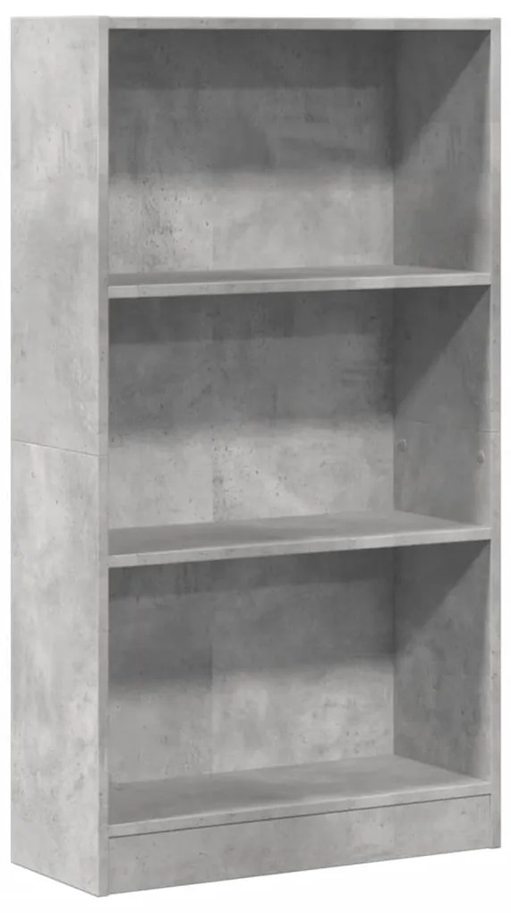 857806 vidaXL Bibliotecă, gri beton, 60x24x109 cm, lemn prelucrat