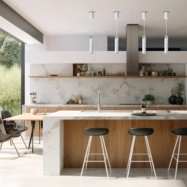 Lustră pe cablu NEO 1xGU10/8W/230V alb