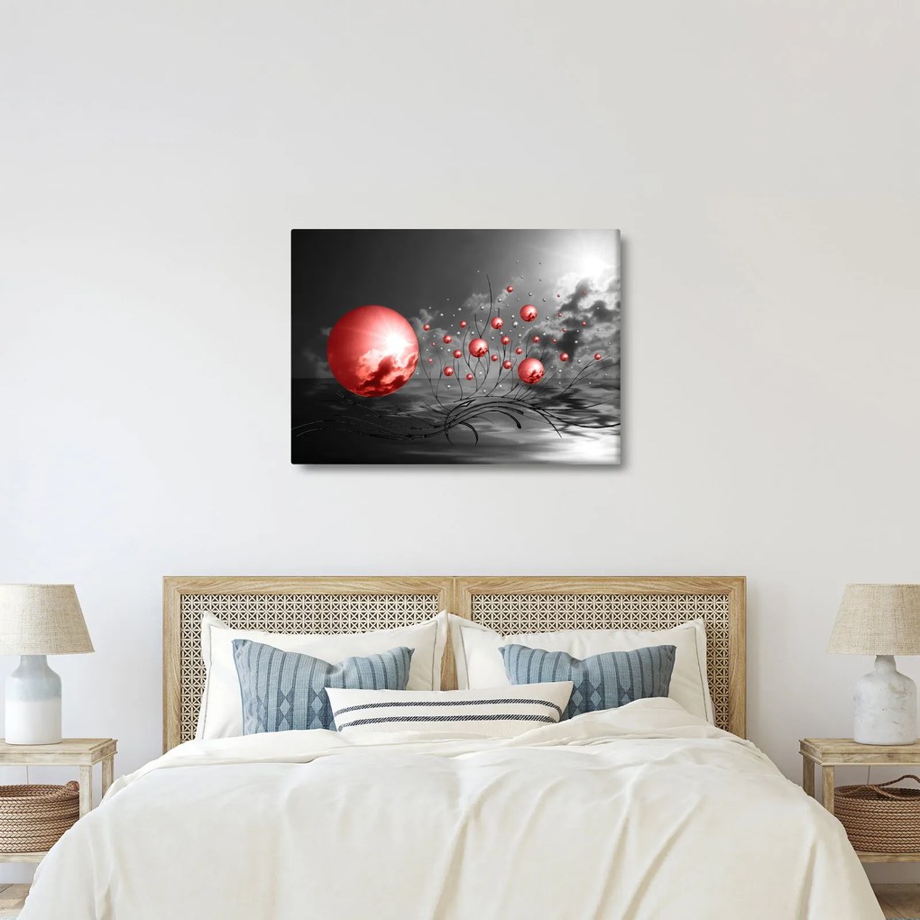 Tabloul bilelor roșii (70x50 cm)