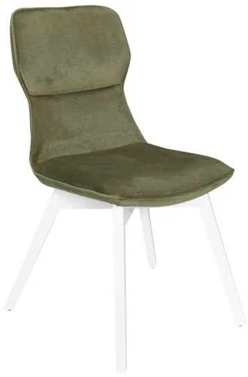 Set Masa Rotunda Cu 6 Scaune Demi New, Alb Si Natur