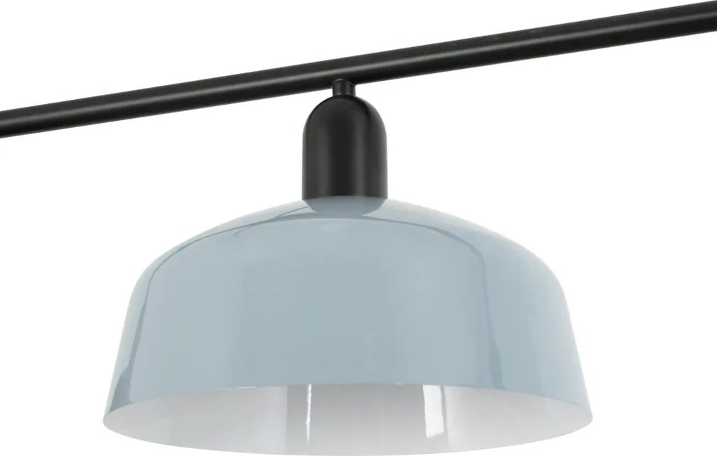 Lustra suspendata metal TATAWIN M 3L negru, blue