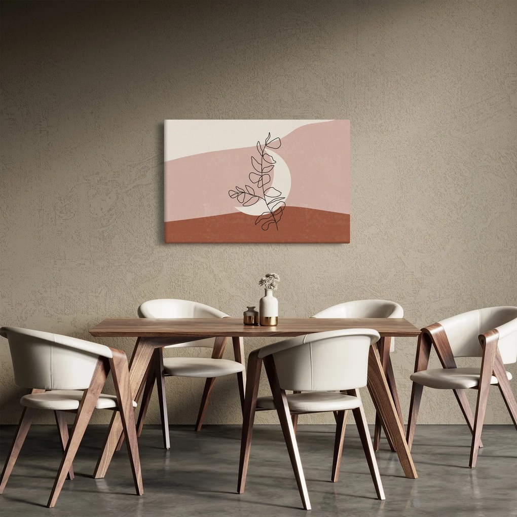 Tablou - Boho frunze N⁰2 (90x60 cm)