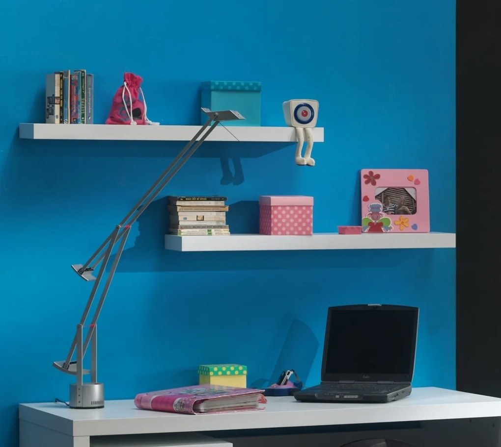 Set 2 Polițe de Perete Lara, pentru Camera Copii, Albe – Vipack