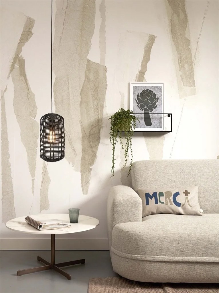 Lustra/Pendul eco din ratan Tanami tube L, bl