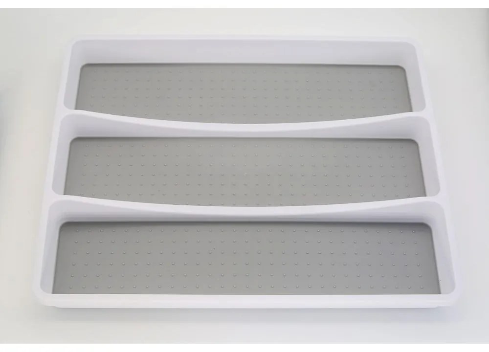 Organizator din plastic gri pentru sertar 41 x 33 cm - Addis