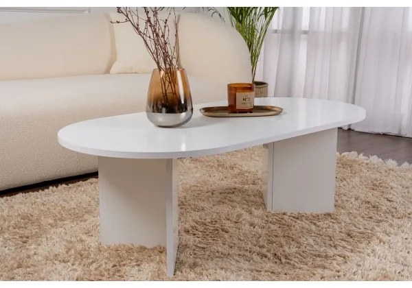 Masă de cafea NEL albă